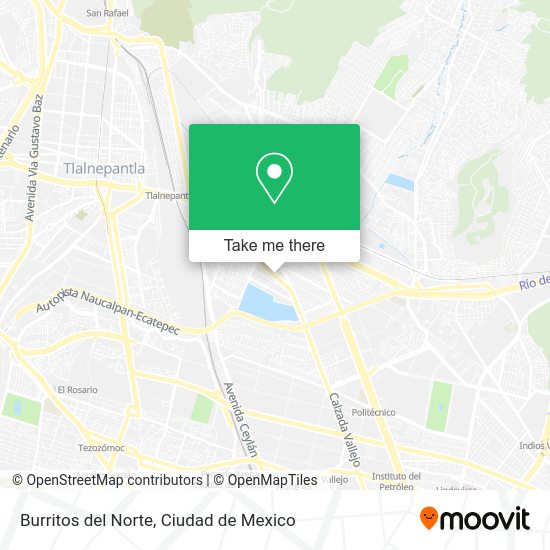 Burritos del Norte map