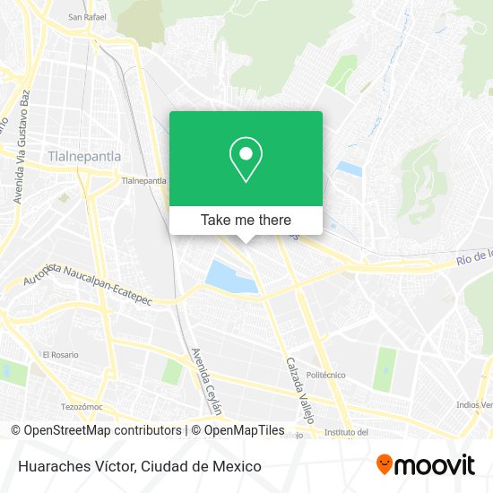 Huaraches Víctor map