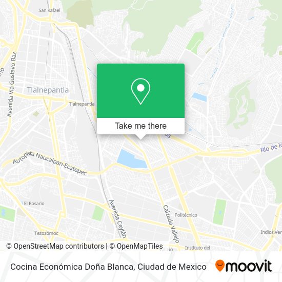 Mapa de Cocina Económica Doña Blanca