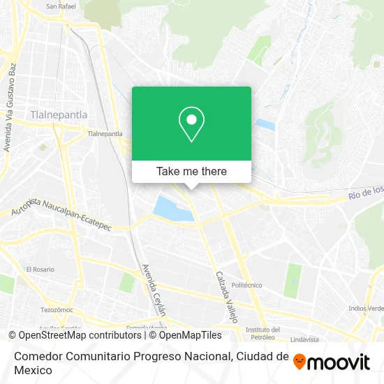 Comedor Comunitario Progreso Nacional map