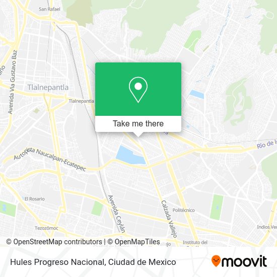 Hules Progreso Nacional map