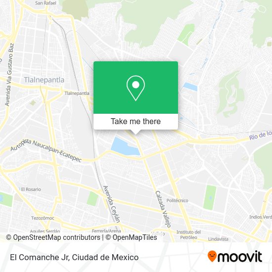 El Comanche Jr map