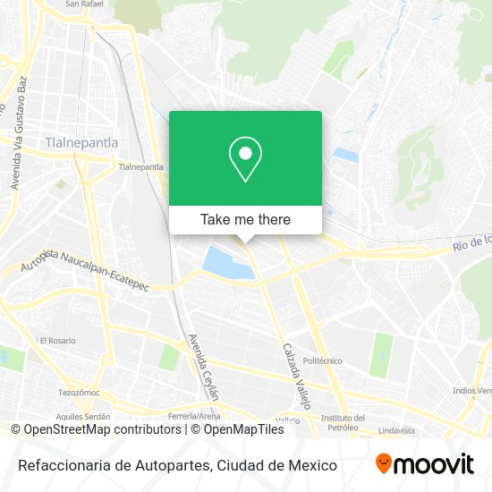 Refaccionaria de Autopartes map