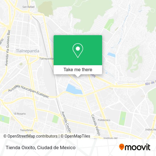 Mapa de Tienda Oxxito