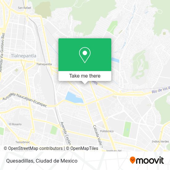 Quesadillas map