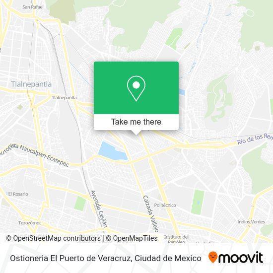 Mapa de Ostioneria El Puerto de Veracruz