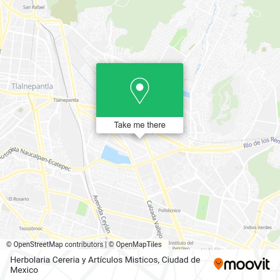 Herbolaria Cereria y Artículos Misticos map