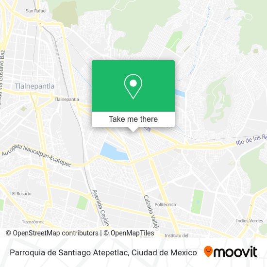 Mapa de Parroquia de Santiago Atepetlac
