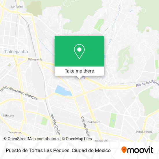 Mapa de Puesto de Tortas Las Peques