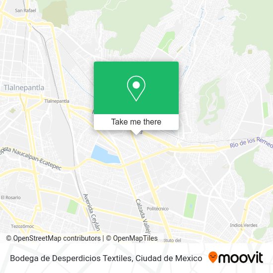 Mapa de Bodega de Desperdicios Textiles
