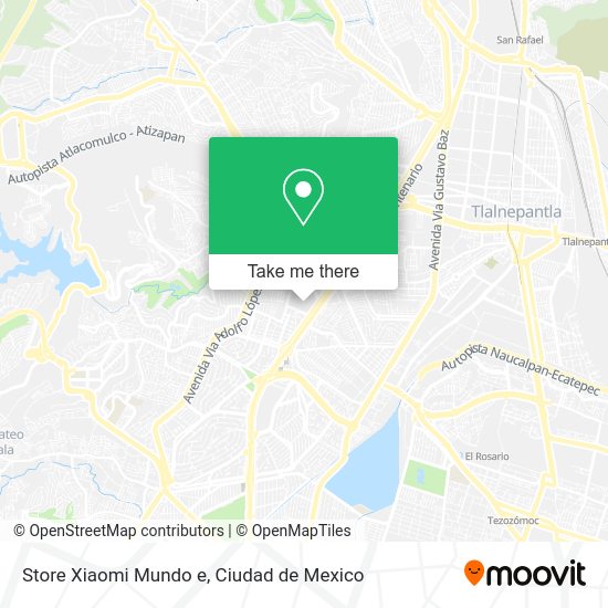 Store Xiaomi Mundo e map