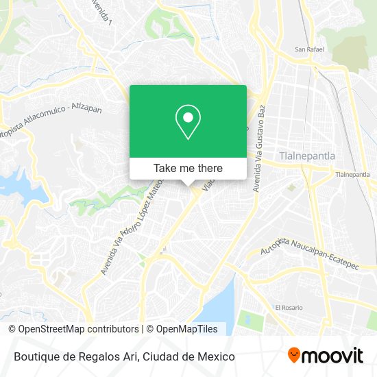 Mapa de Boutique de Regalos Ari