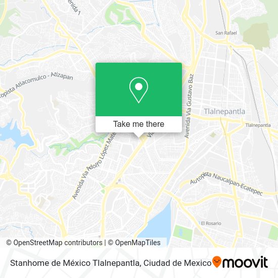 Mapa de Stanhome de México Tlalnepantla