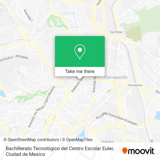Mapa de Bachillerato Tecnológico del Centro Escolar Euler