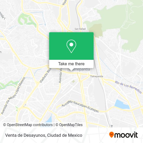 Venta de Desayunos map