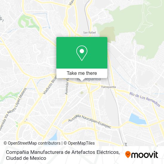 Mapa de Compañia Manufacturera de Artefactos Eléctricos