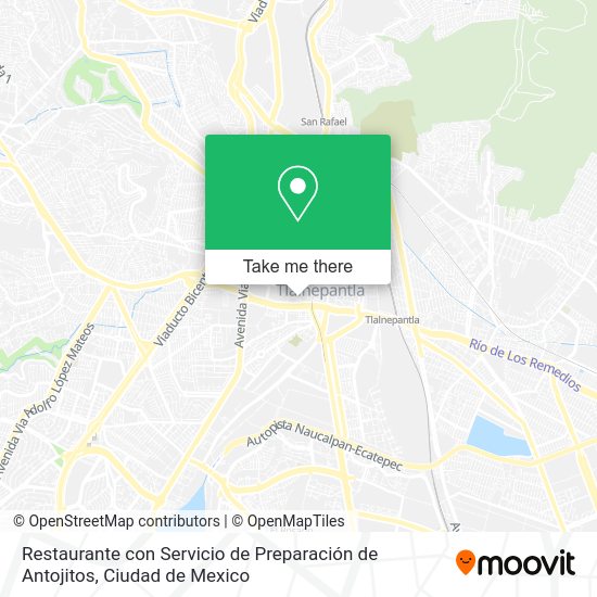 Restaurante con Servicio de Preparación de Antojitos map