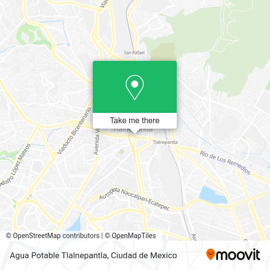 Agua Potable Tlalnepantla map