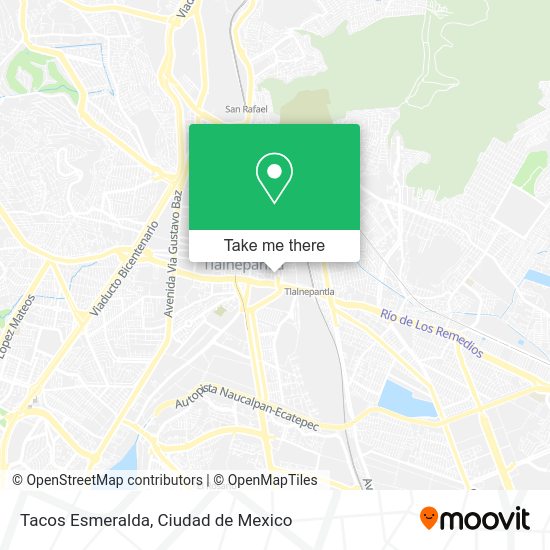 Mapa de Tacos Esmeralda