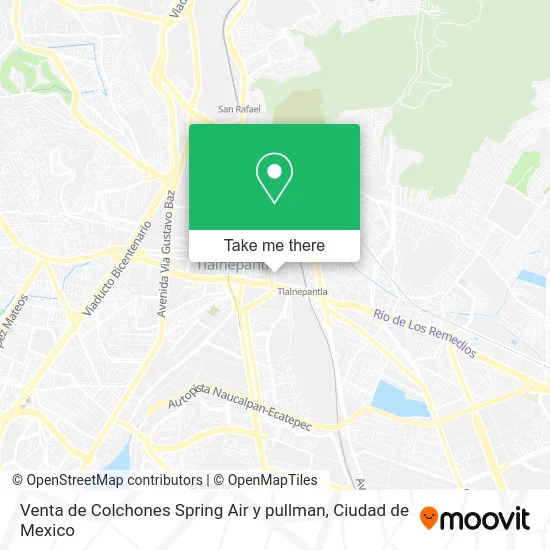 Venta de Colchones Spring Air y pullman map
