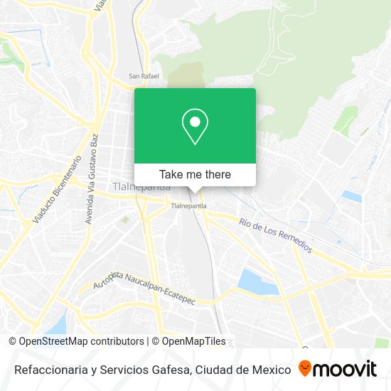 Mapa de Refaccionaria y Servicios Gafesa