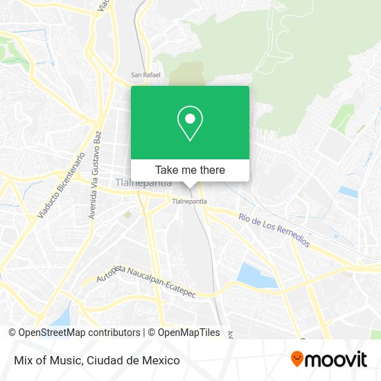 Mapa de Mix of Music