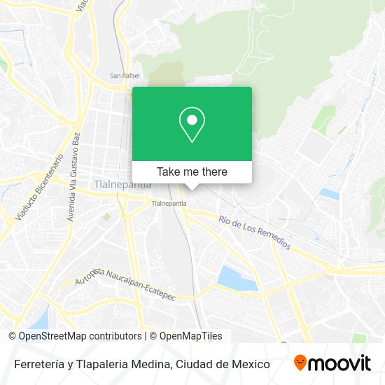 Mapa de Ferretería y Tlapaleria Medina