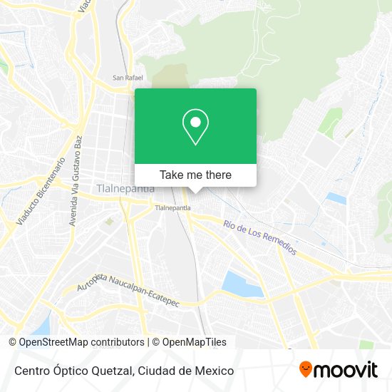 Centro Óptico Quetzal map