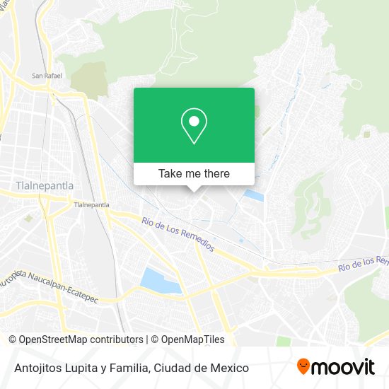 Mapa de Antojitos Lupita y Familia