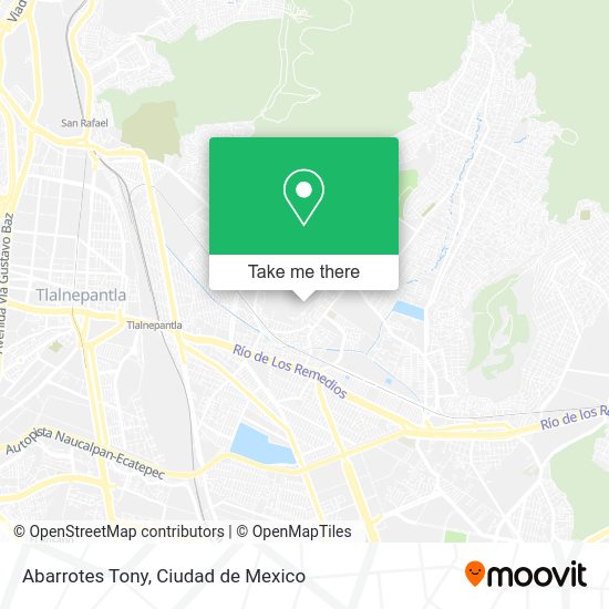 Abarrotes Tony map