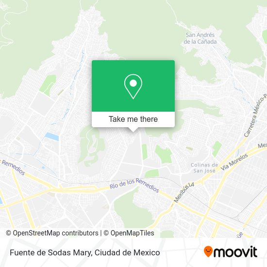 Fuente de Sodas Mary map