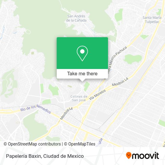 Papelería Baxin map