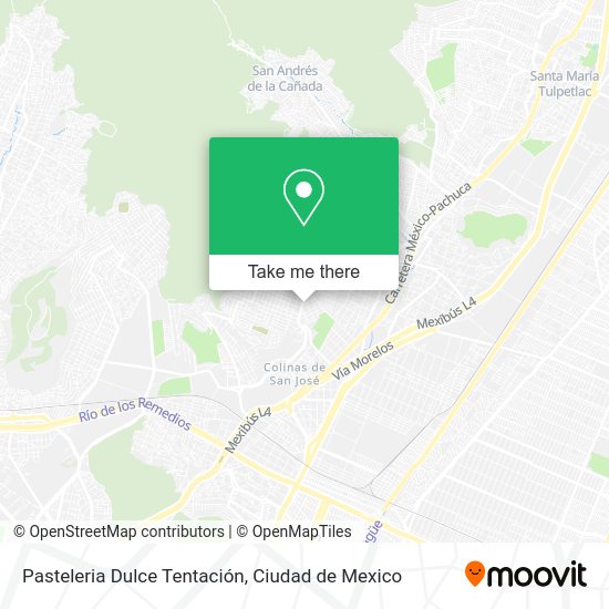 Pasteleria Dulce Tentación map