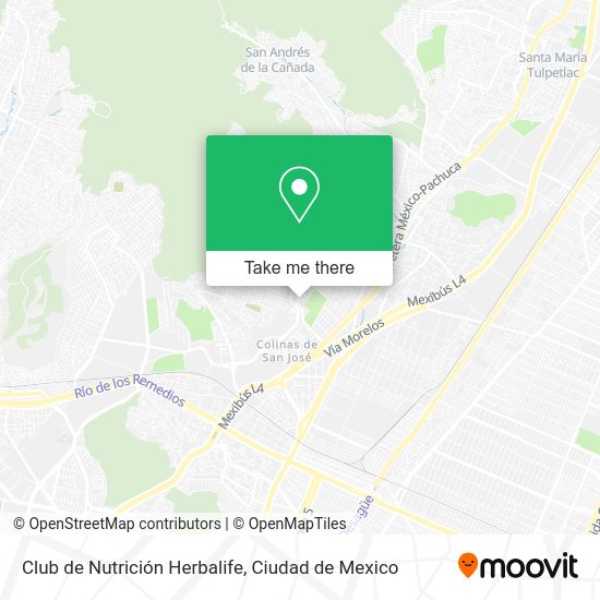 Mapa de Club de Nutrición Herbalife