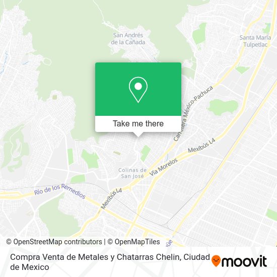 Mapa de Compra Venta de Metales y Chatarras Chelin