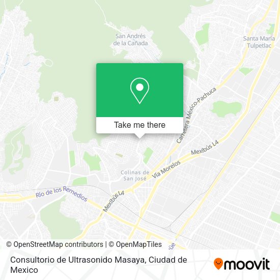Mapa de Consultorio de Ultrasonido Masaya