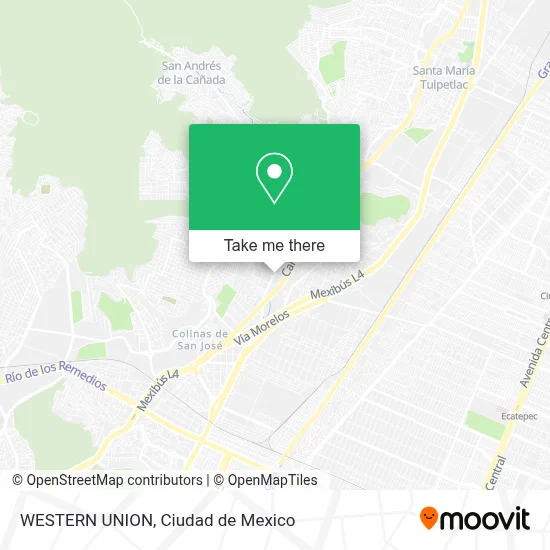 WESTERN UNION map
