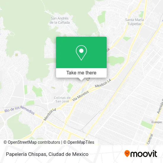 Papelería Chispas map