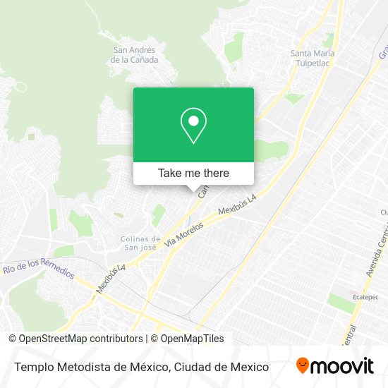 Templo Metodista de México map