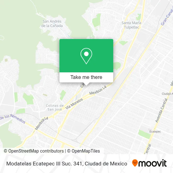 Modatelas Ecatepec III Suc. 341 map