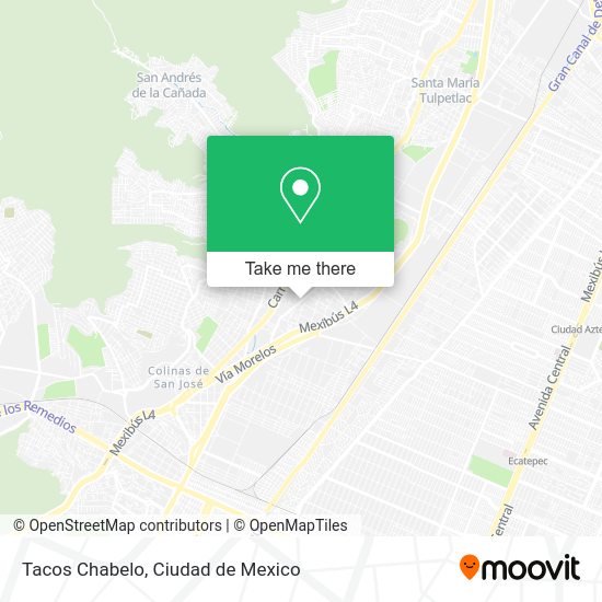 Tacos Chabelo map