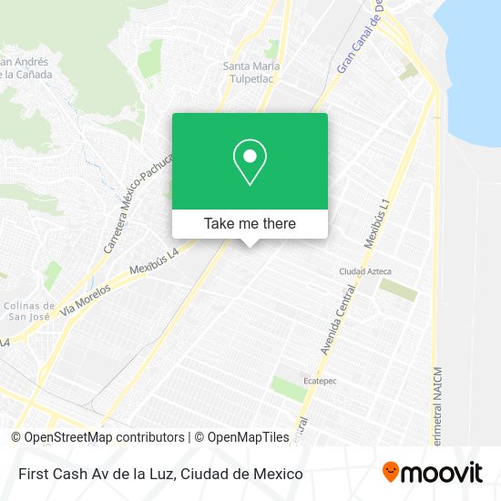 Mapa de First Cash Av de la Luz