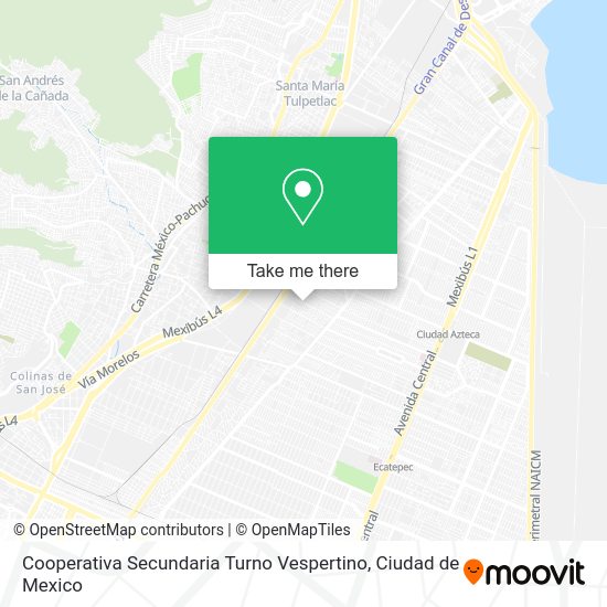 Cooperativa Secundaria Turno Vespertino map