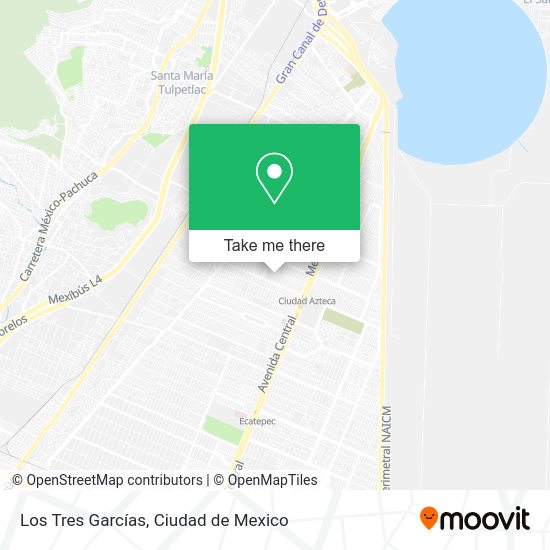 Los Tres Garcías map