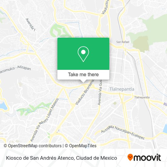 Kiosco de San Andrés Atenco map