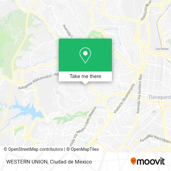 WESTERN UNION map