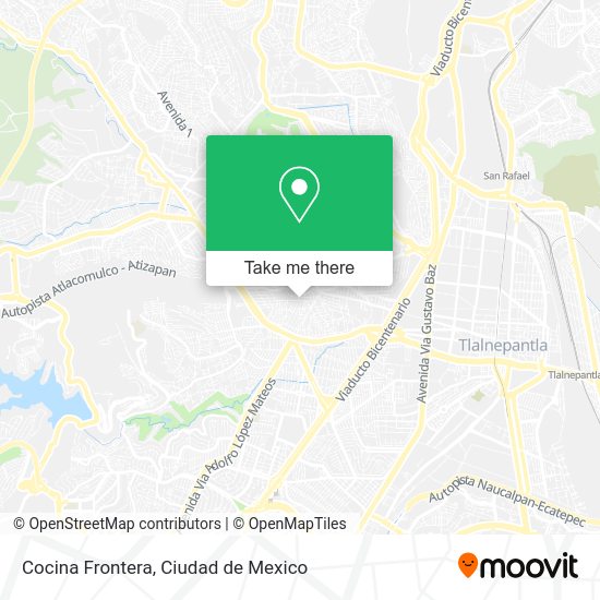Cocina Frontera map