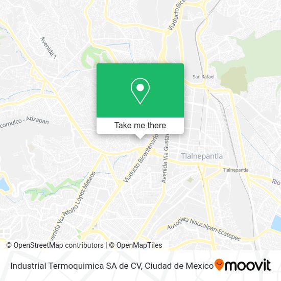 Mapa de Industrial Termoquimica SA de CV
