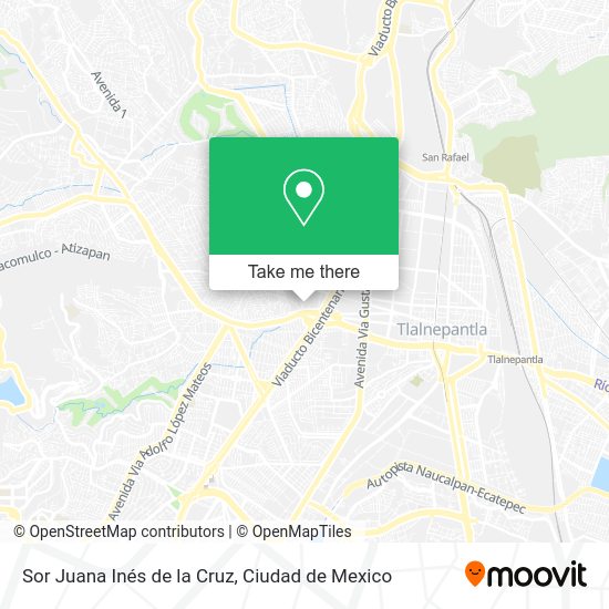 Sor Juana Inés de la Cruz map