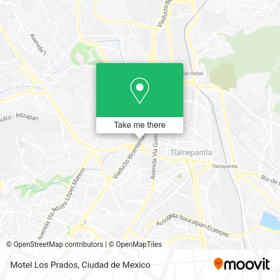 Motel Los Prados map